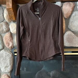 Danskin Women's Brown Zip-Up Performance Jacket, Size M, NWOT